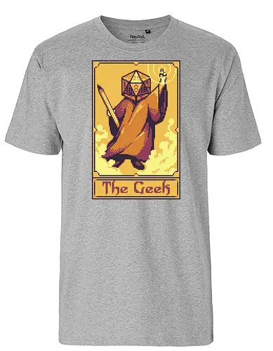The Geek - geek, dice, rpg, pen and paper, tarot - Fairtrade T-Shirt