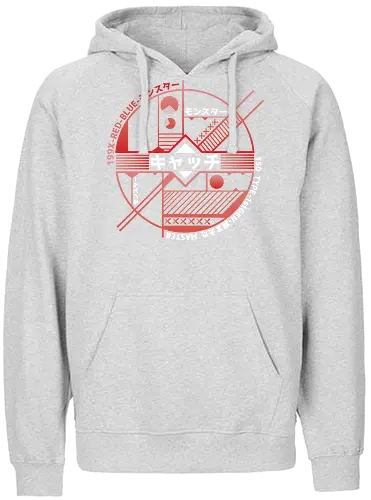 Anime Catch Ball - pocket, monster, catch, ball - Fairtrade Hoodie