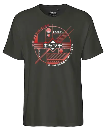 Anime Catch Ball - pocket, monster, catch, ball - Fairtrade T-Shirt