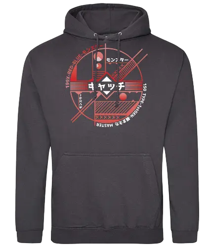 Anime Catch Ball - pocket, monster, catch, ball - Standard Hoodie