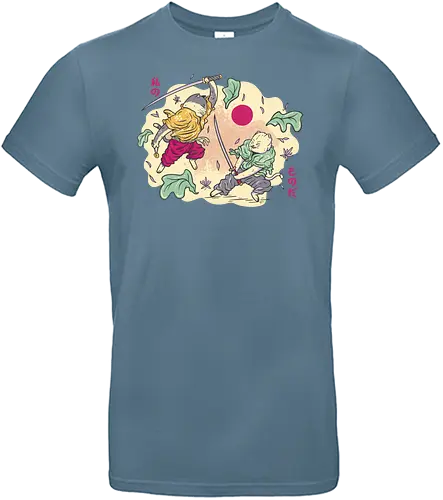 Samurai Cats - cat, katze, samurai, sushi, Salad - Standard T-Shirt