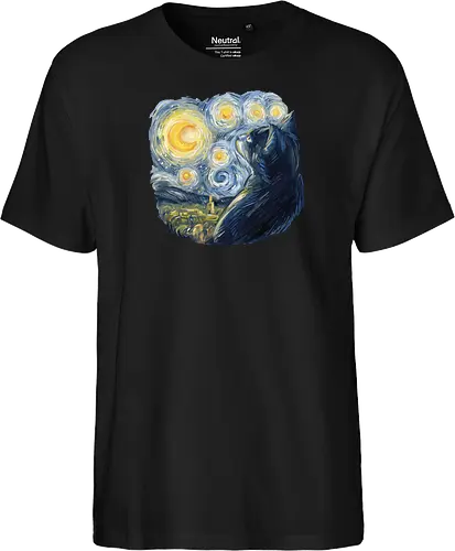 Cat in the Starry Night