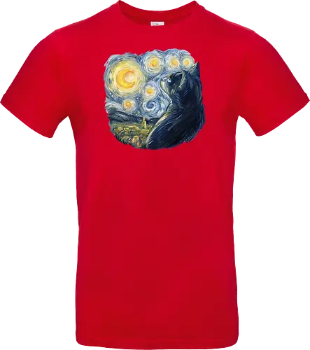 Cat in the Starry Night