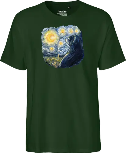 Cat in the Starry Night