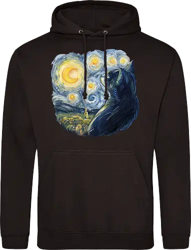 Cat in the Starry Night
