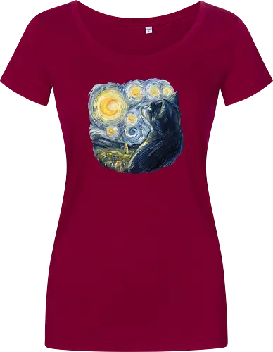 Cat in the Starry Night