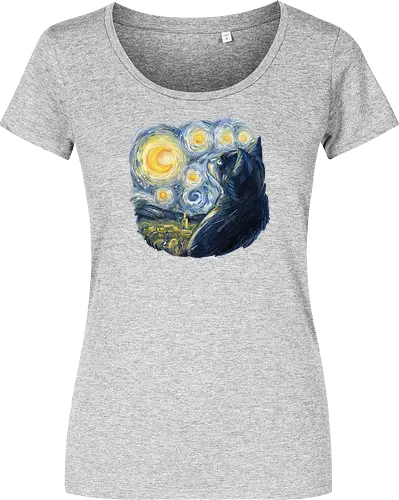 Cat in the Starry Night