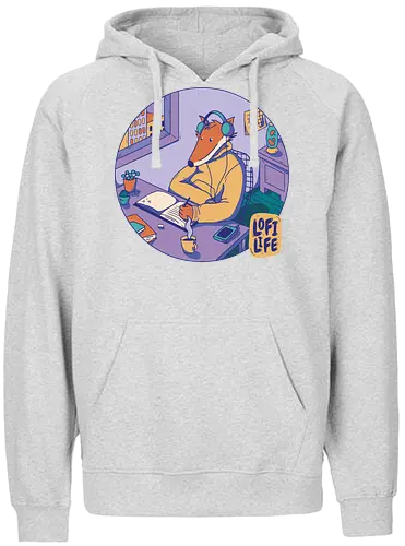 Lo-fi Fox - fuchs - Fairtrade Hoodie