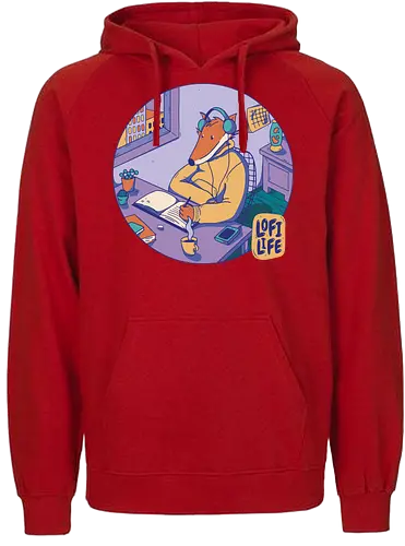 Lo-fi Fox - fuchs - Fairtrade Hoodie
