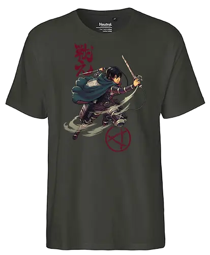 The Protector - attack, titan, Mikasa, manga, anime - Fairtrade T-Shirt