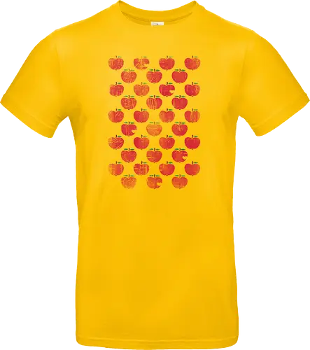 Little Apples Stencil Pattern Rough