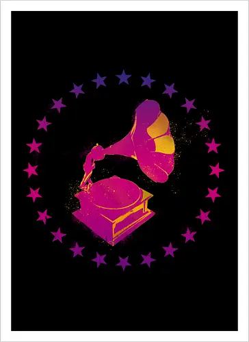 Grammophon Stencil
