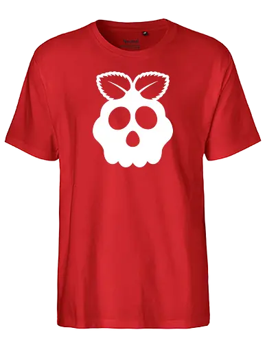 Raspberry Skull - it, Raspberry, Pi, computer, skull - Fairtrade T-Shirt