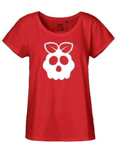 Raspberry Skull - it, Raspberry, Pi, computer, skull - Fairtrade Girl Shirt