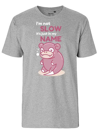 Slow name - pocket, monster, slow, müde, faul - Fairtrade T-Shirt