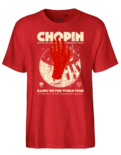 Chopin - Chopin, music, Klassik, Klavier, Tour - Fairtrade T-Shirt