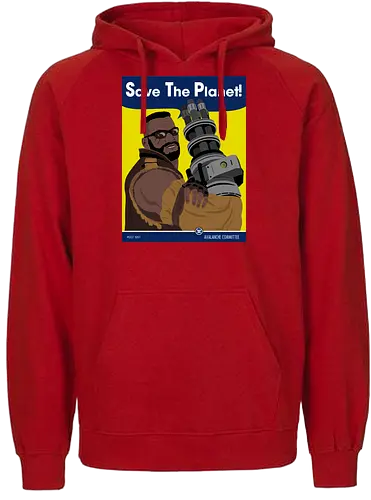 Save the planet! - Save the Planet, ff7, ffvii, Barret, You can do it - Fairtrade Hoodie