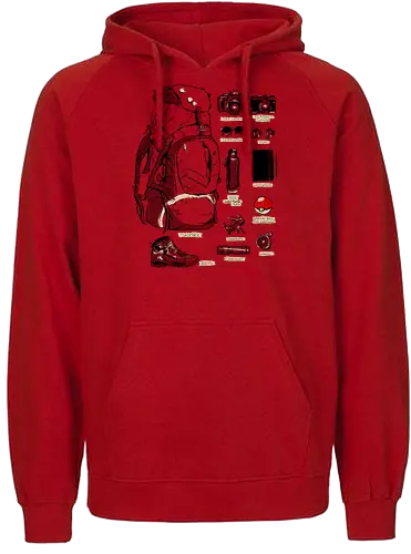 The Explorer Kit - outdoor, gaming, pocket, monster, Kit, travel - Fairtrade Hoodie