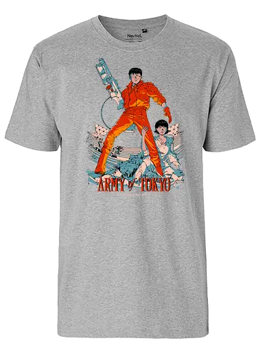 Army of Tokyo - anime, poster, scifi, mashup, Army of tokyo, army of darkConsoles - Fairtrade T-Shirt