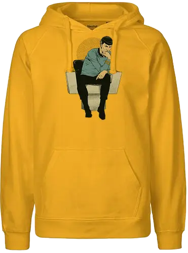 The Logical Thinker - tv, series, scifi, Logic, Vulcan, The thinker, art, kunst, mashup - Fairtrade Hoodie