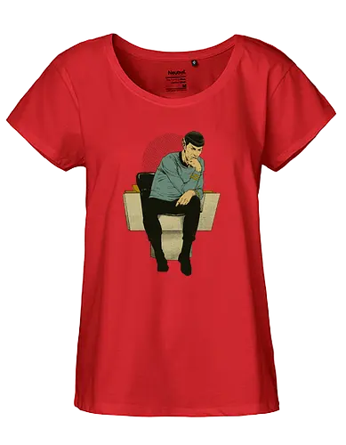 The Logical Thinker - tv, series, scifi, Logic, Vulcan, The thinker, art, kunst, mashup - Fairtrade Girl Shirt