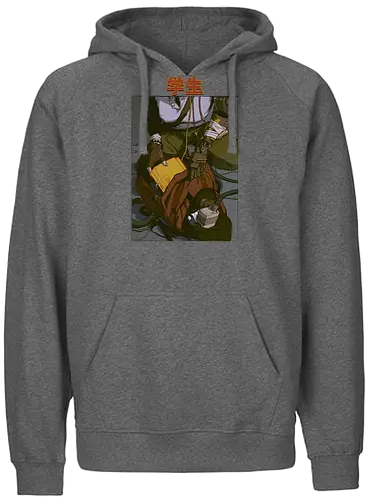 Student - comic, cyborg, cyberpunk, robot, scifi - Fairtrade Hoodie