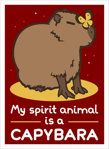 My spirit animal is a capybara
