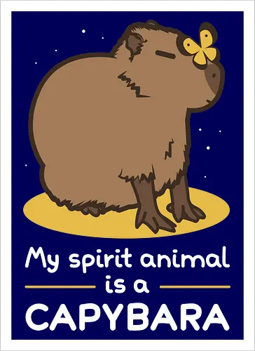 My spirit animal is a capybara