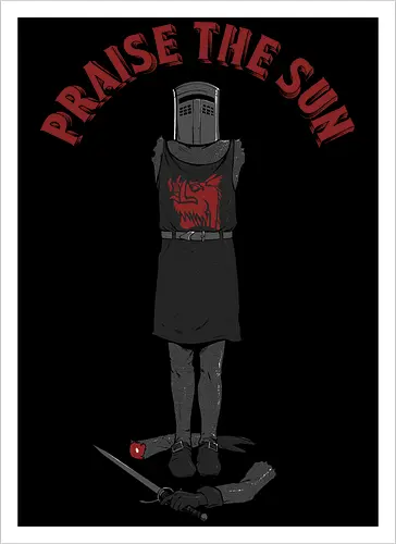 Praise The... - souls, praise the sun, solaire of astora, gaming, games - Kunstdruck
