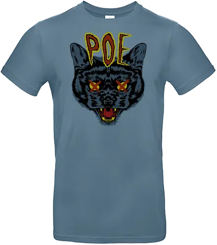 Poe's Cat - Poe, edgar allen poe, cat, katze, neko - Standard T-Shirt