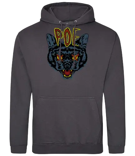 Poe's Cat - Poe, edgar allen poe, cat, katze, neko - Standard Hoodie