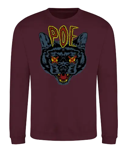 Poe's Cat - Poe, edgar allen poe, cat, katze, neko - Sweatshirt