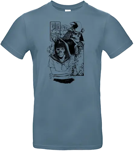 Tokyo Ghosts - japan, samurai, illustration, ghost, horror - Standard T-Shirt