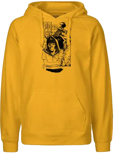 Tokyo Ghosts - japan, samurai, illustration, ghost, horror - Fairtrade Hoodie