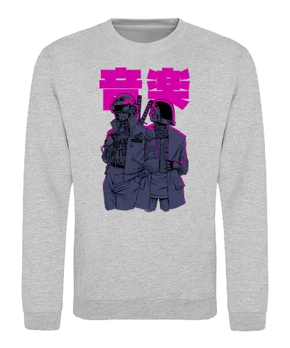 Daft Cyberpunk - music, gaming, mashup - Sweatshirt