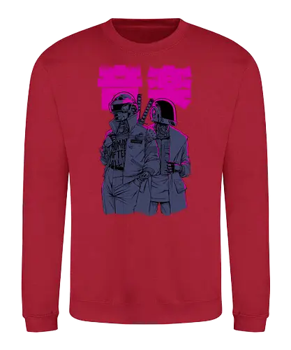 Daft Cyberpunk - music, gaming, mashup - Sweatshirt