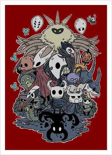 Hollow Party - gaming, Hollow, platformer, knight - Kunstdruck