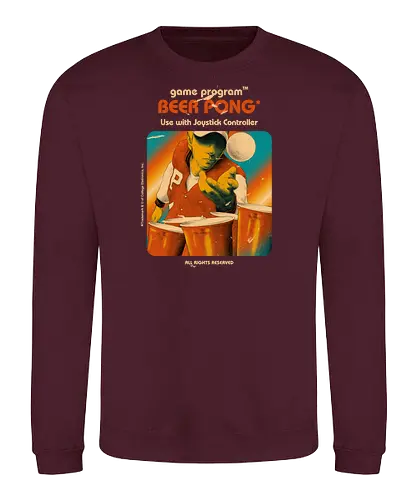 Beer Pong - gaming, fun, beer, bier, Beer Pong, retro - Sweatshirt