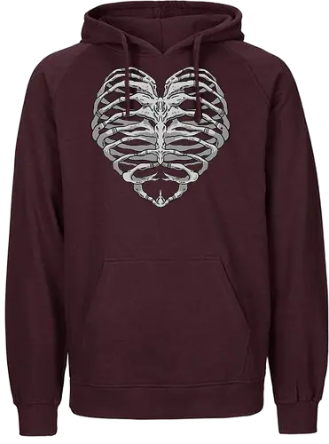 Only One Hit - gaming, One-hit, Bone, Ribcage, hrt - Fairtrade Hoodie