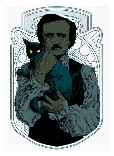 Poe and the Black Cat