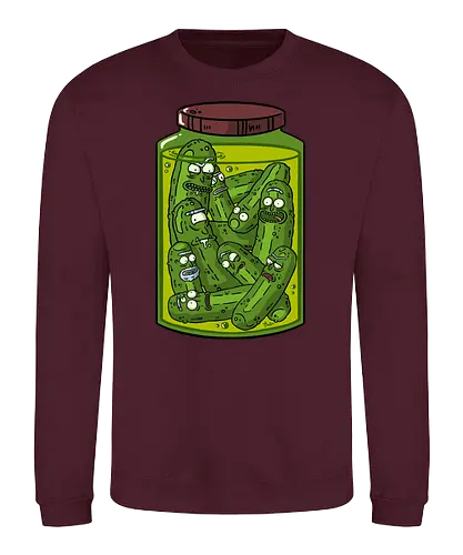 Multiverse Pickles - tv, cartoon, pickle, Multiverse, rick, pickle rick, fun - Sweatshirt