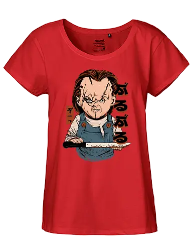 Do You Wanna Play? - horror, halloween, chucky, puppet, doll, film, movie - Fairtrade Girl Shirt