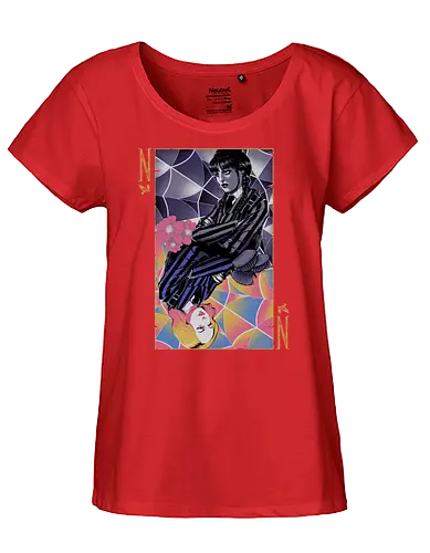 Beautiful Contrast - raven, series, contrast, card, wednesday - Fairtrade Girl Shirt
