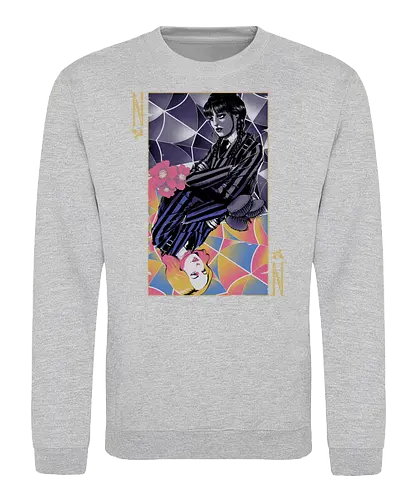 Beautiful Contrast - raven, series, contrast, card, wednesday - Sweatshirt