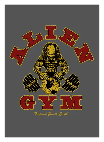 Alien Gym - alien, gym, predator - Kunstdruck