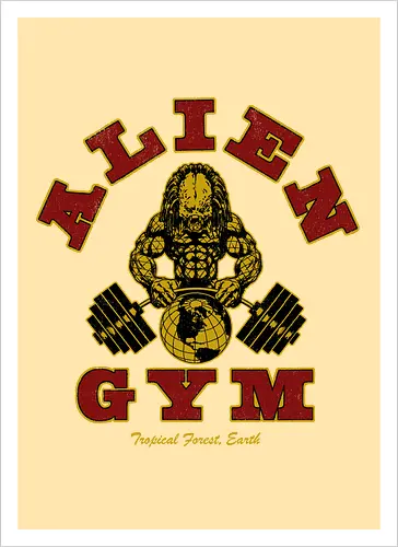 Alien Gym - alien, gym, predator - Kunstdruck