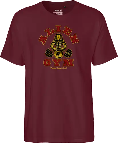 Alien Gym - alien, gym, predator - Fairtrade T-Shirt