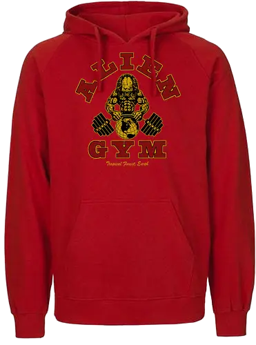 Alien Gym - alien, gym, predator - Fairtrade Hoodie