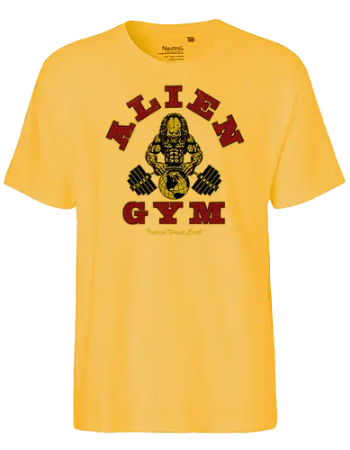 Alien Gym - alien, gym, predator - Fairtrade T-Shirt
