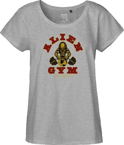 Alien Gym - alien, gym, predator - Fairtrade Girl Shirt